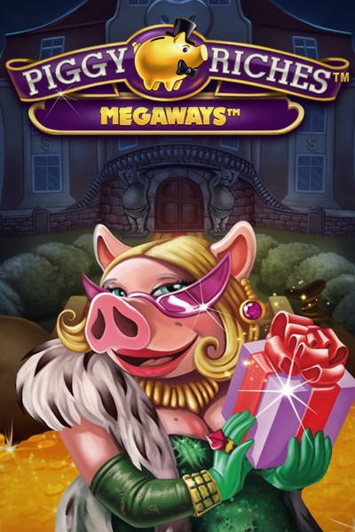 Cover of the slot Piggy Riches Megaways in the Cleobetra Casino lobby